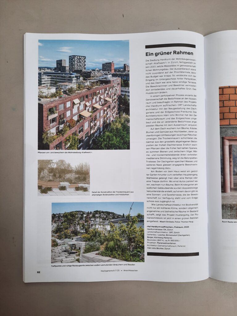 Artikel in Zeitschrift Hochparterre
